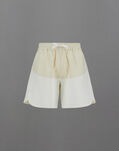 Herno LAMINAR SHORTS IN STRUCTURED FLEECE AND TECH-POPLIN White PT00051DL560151000