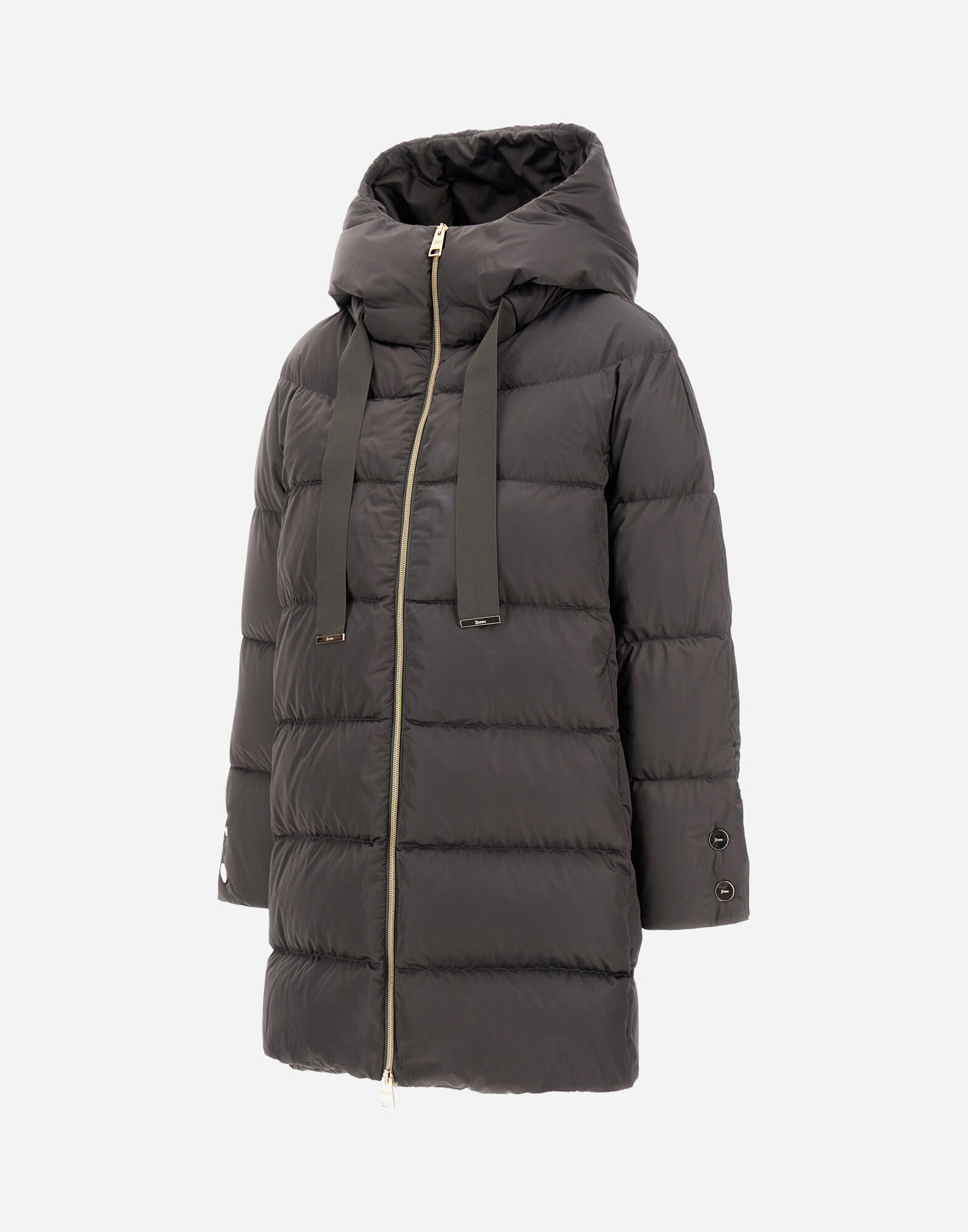 レディース サテンAラインコート グレー | Herno® (ヘルノ)