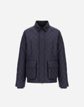 Herno JACKET IN NYLON CHAMONIX AND WAXED TECH COTTON Navy Blue GI000530U12004Z9200