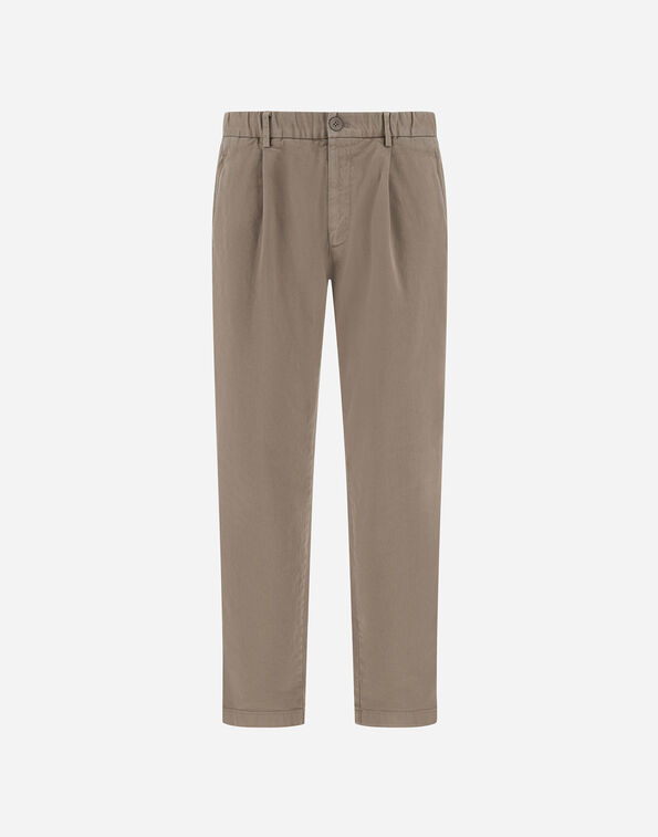 Herno TROUSERS IN STRETCH COTTON Light Taupe PT000228U133502600