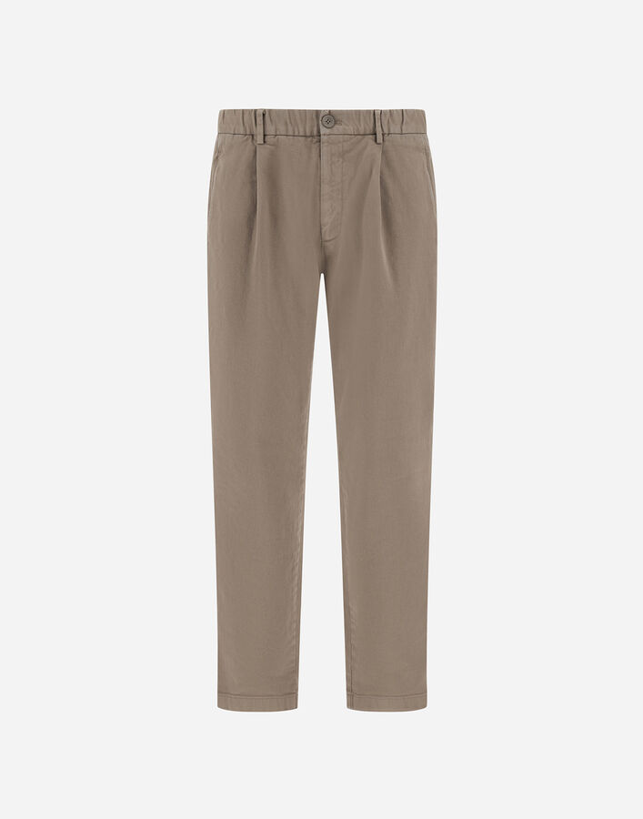 Herno TROUSERS IN STRETCH COTTON Light Taupe PT000228U133502600