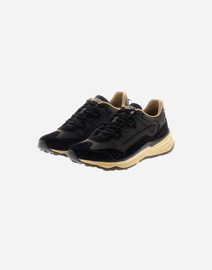 HERNO MAGGIORE TRAINERS IN SUEDE AND LEATHER Herno Herno HERNO MAGGIORE TRAINERS IN SUEDE AND LEATHER Black SH000050DSHOE529300