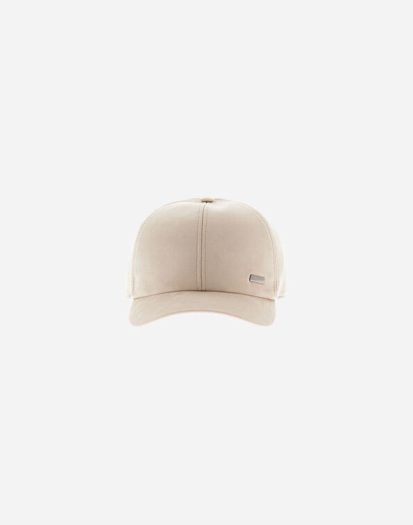 Herno RESORT SUEDE-EFFECT MICROFIBRE CAP Ice BER0007UR124541310