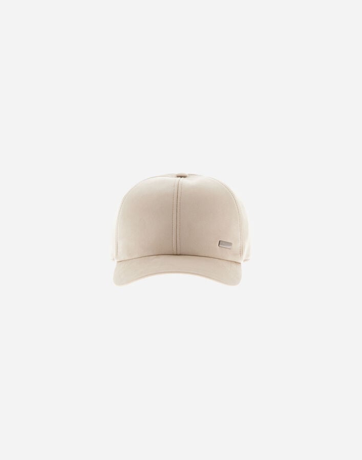 Herno RESORT SUEDE-EFFECT MICROFIBRE CAP Ice BER0007UR124541310