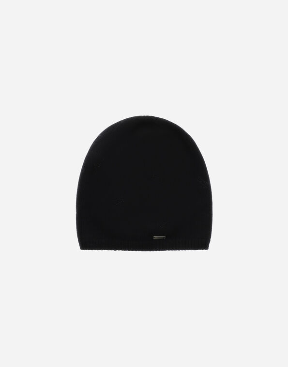 Herno ALLOVER 'H' WOOL BEANIE Black BER00057D701669300