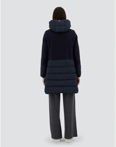 レディース DIAGONAL WOOL & NUAGE パーカ ダークブルー | Herno® (ヘルノ) 