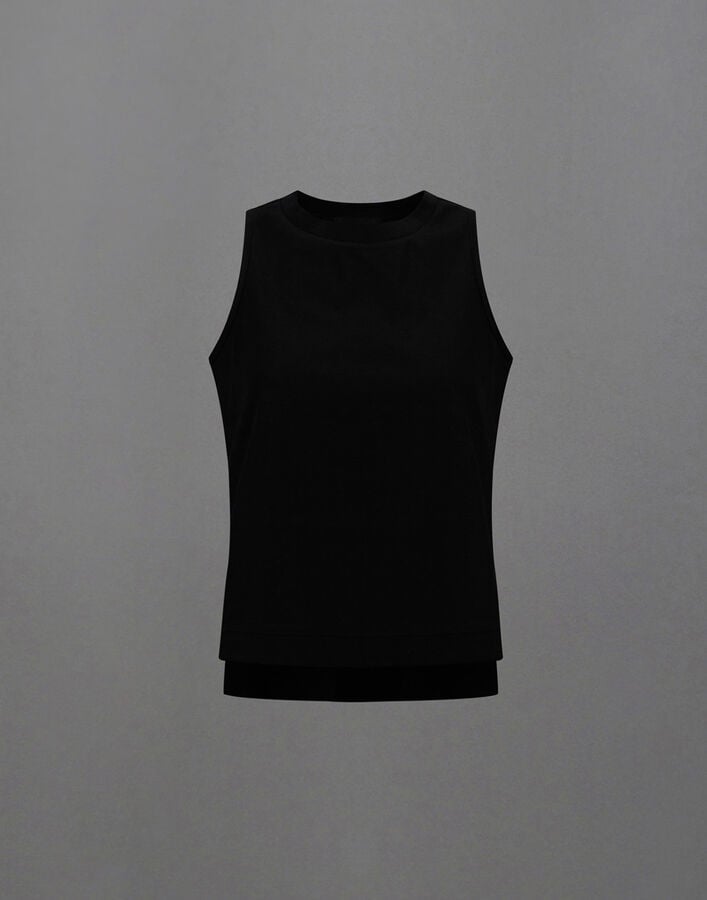 Herno LAMINAR TOP IN LIGHT MERCERISED COTTON Black JG00060DL521329300