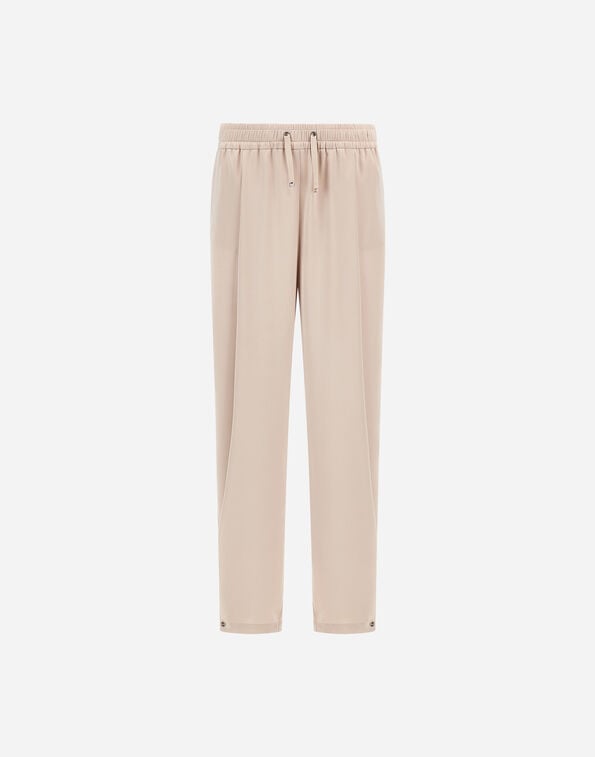 Herno RESORT TROUSERS IN EXTRA-FINE SATIN Chantilly PT00064DR129121985