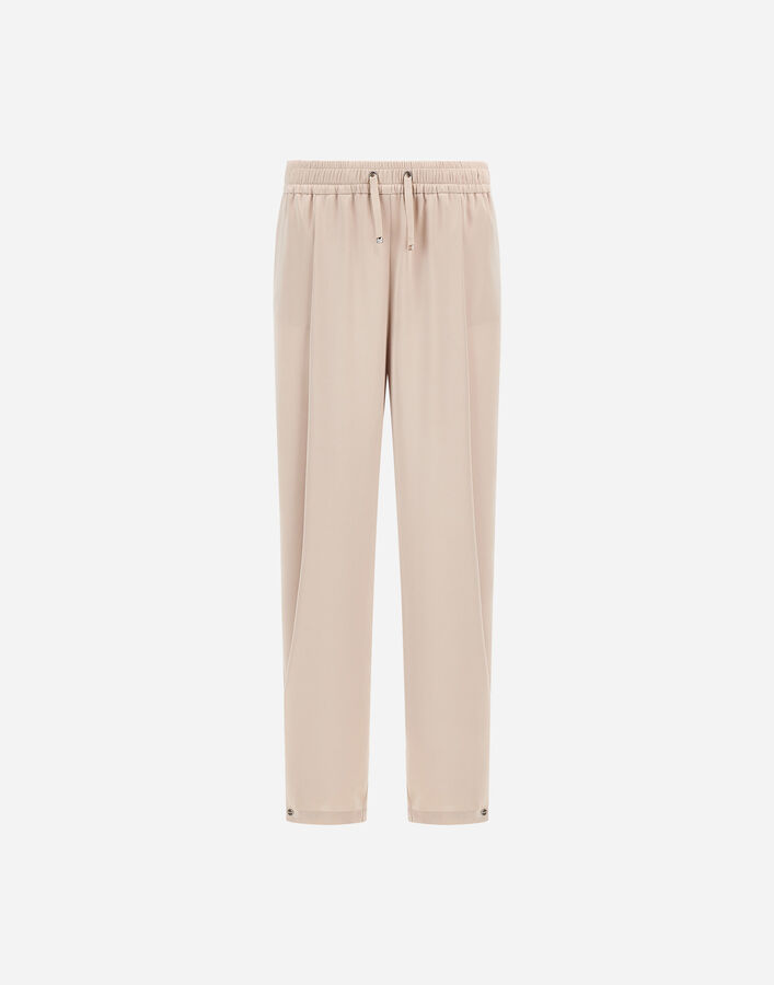 Herno RESORT TROUSERS IN EXTRA-FINE SATIN Chantilly PT00064DR129121985