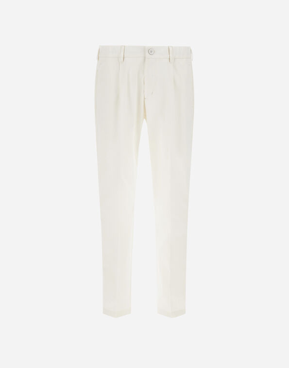 Herno COTTON FEEL TROUSERS WITH DRAWSTRING Natural PT000091U125311100