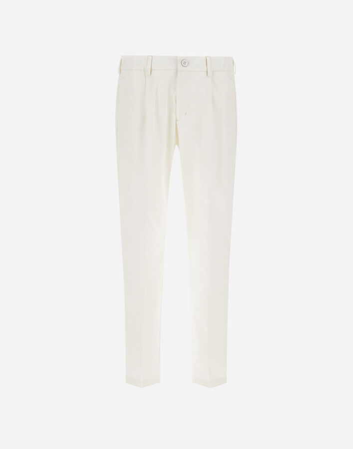 Herno COTTON FEEL TROUSERS WITH DRAWSTRING Natural PT000091U125311100