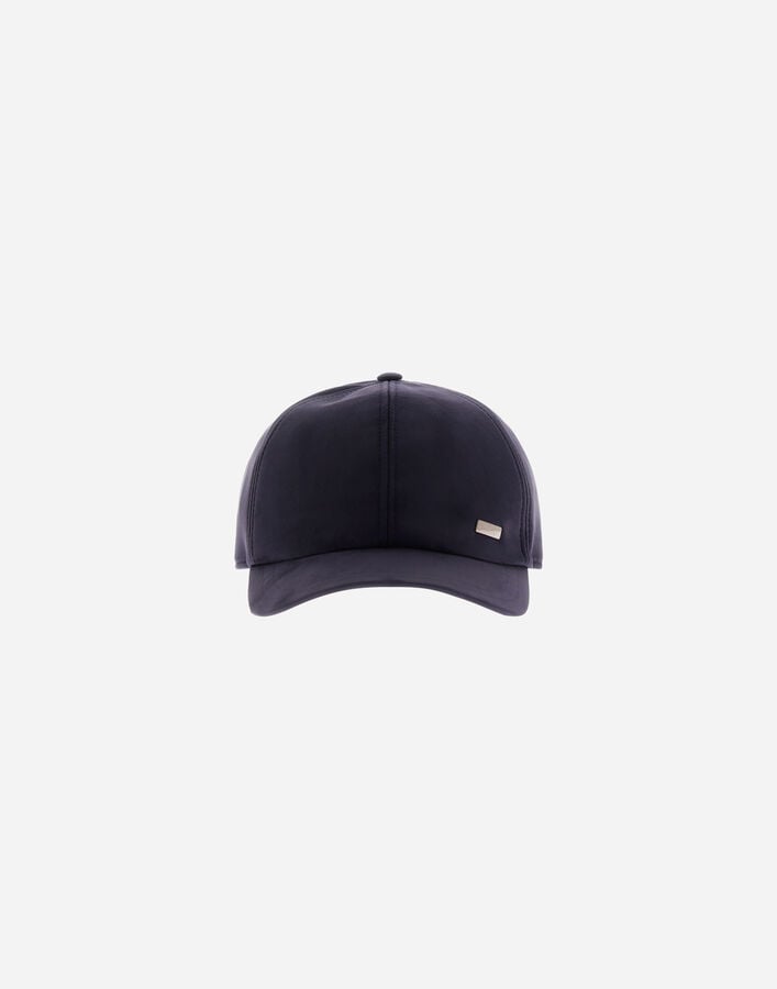 Herno RESORT SUEDE-EFFECT MICROFIBRE CAP Blue BER0007UR124549209