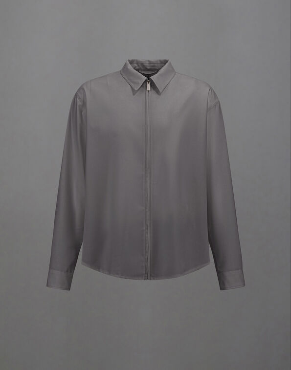 Herno LAMINAR SHIRT IN WOOL TOUCH Grey CM00017UL128479450