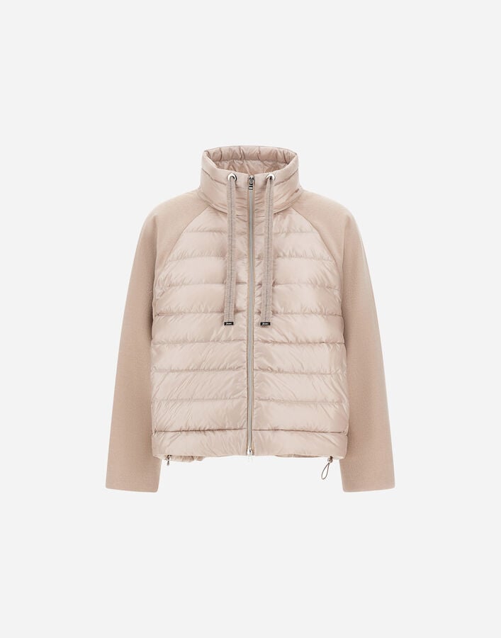 Herno RESORT JACKET IN CASHMERE-FEEL FLANNEL AND NYLON ULTRALIGHT Chantilly PI00188DR129341985