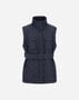 Herno COTTON DENIM EFFECT AND NYLON ULTRALIGHT VEST Navy Blue GC000500D132679200