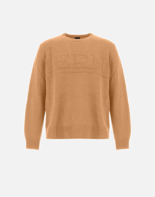 Herno 100% WOOL JUMPER Camel MG000192U701002157