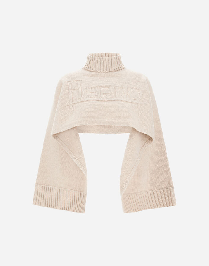 Herno 100% WOOL PONCHO Chantilly ML000058D701001985