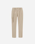 Herno RESORT CARGO TROUSERS IN PURE COTTON Natural PT00039UR132661100