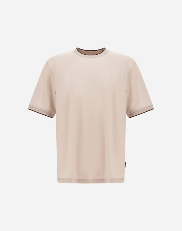 T-SHIRT IN SOFT WOOL JERSEY Herno Herno T-SHIRT IN SOFT WOOL JERSEY Chantilly JG000244U520681985