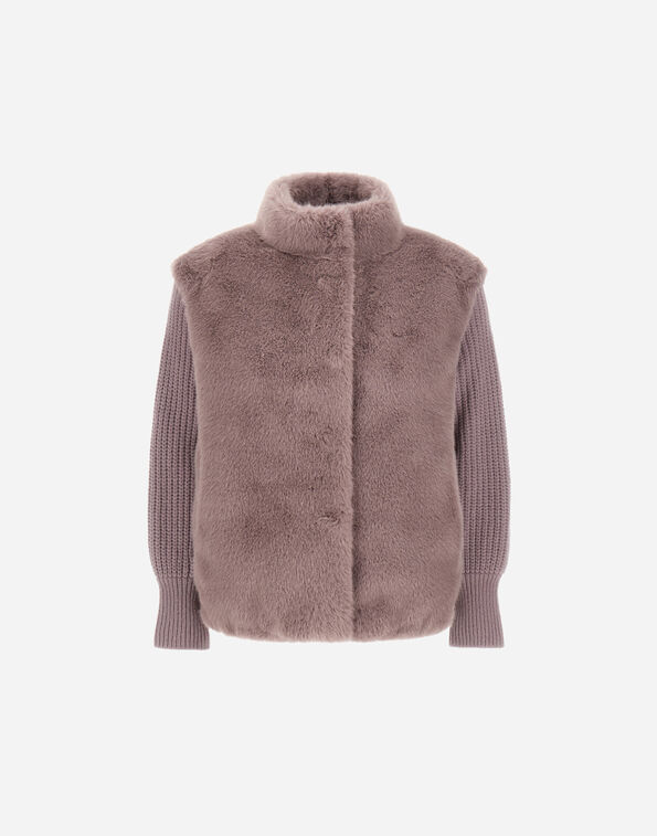 Herno RESORT FAUX MINK FUR JACKET Light Lilla GC00072DR126244400