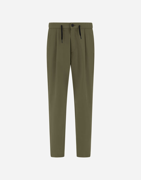 LIGHT COMFORT STRETCH WOVEN TROUSERS Herno Herno LIGHT COMFORT STRETCH WOVEN TROUSERS Green PT000155U12773S7400