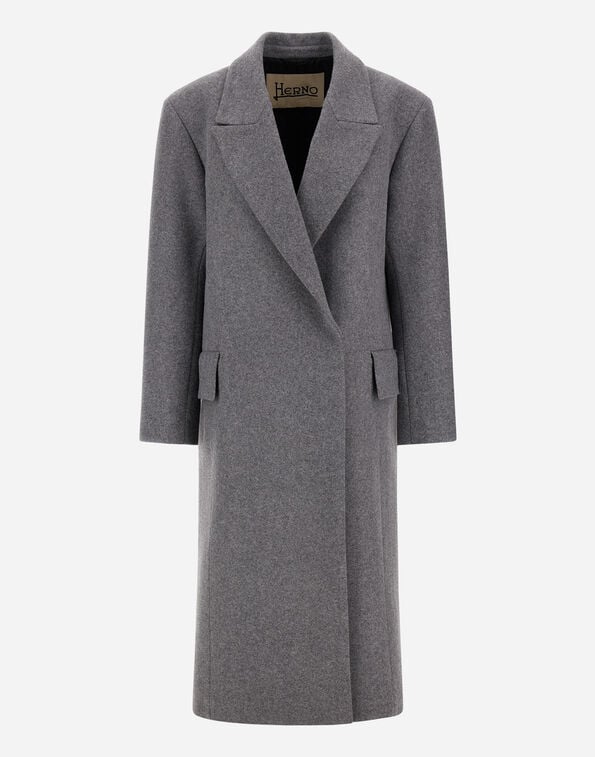 Herno WOOL LODEN COAT Grey CA000639D335659430