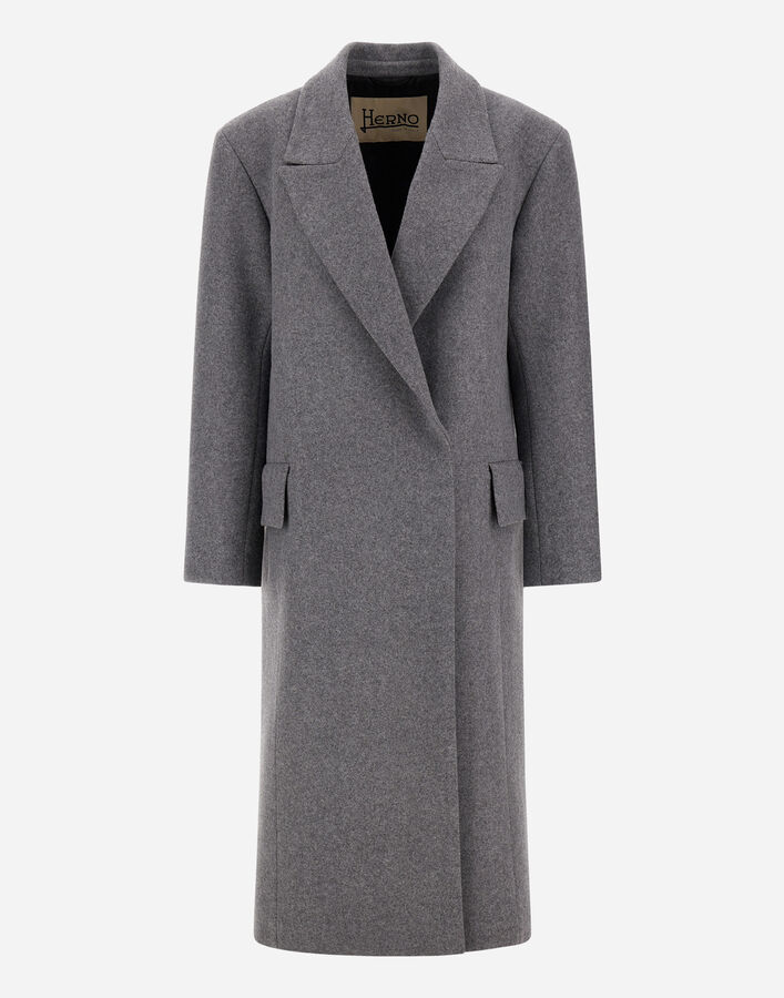Herno WOOL LODEN COAT Grey CA000639D335659430
