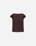 Herno RESORT ENVERS SATIN TOP Dark Chocolate BL00009DR127278810