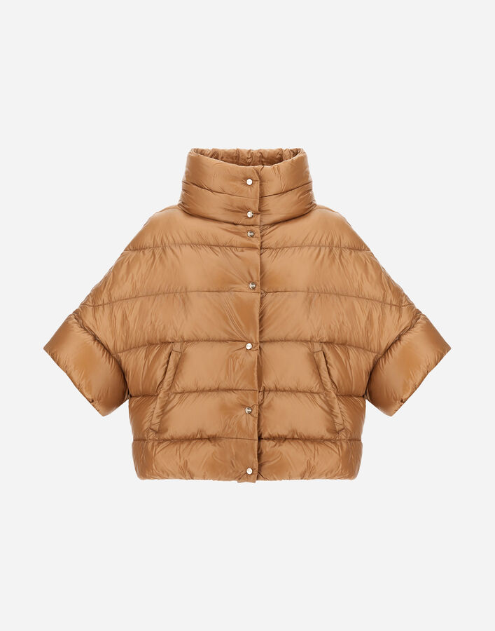 Herno HIGH-NECK CAPE IN NYLON ULTRALIGHT Camel PI002256D12017Z2157