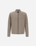 Herno SUEDE EFFECT BOMBER JACKET Dove Grey GI000480U124542600
