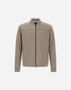 Herno SUEDE EFFECT BOMBER JACKET Dove Grey GI000480U124542600