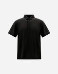 Herno JERSEY CREPE POLO SHIRT Black JPL00115U520059300