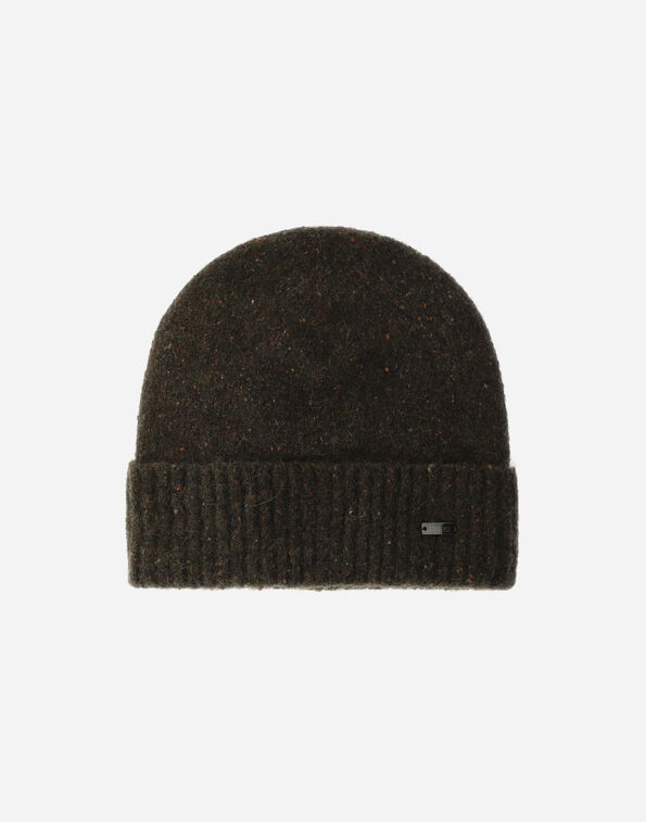 Herno MELANGE WOOL BLEND BEANIE Olive Green BER00043U702957780