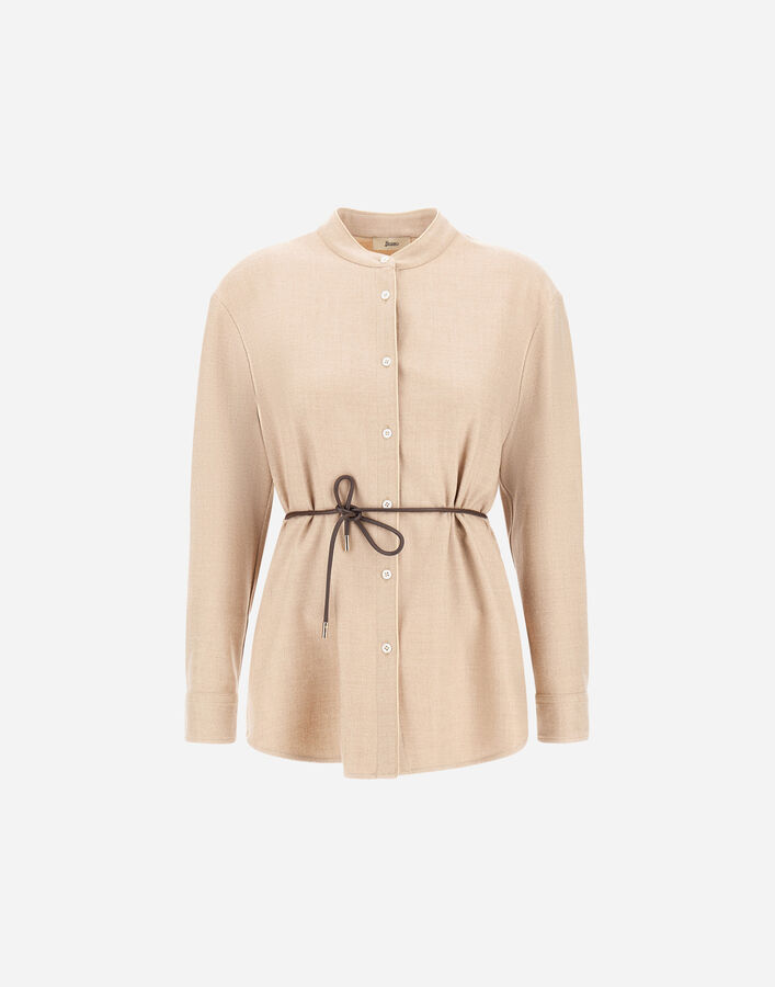 Herno ビストレッチルレックスウール シャツ シャンティイ CM000024D334671985