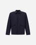 Herno RESORT LIGHT STRETCH NYLON AND LIGHT CORDUROY SHACKET Blue GI00069UR12431SZ9201