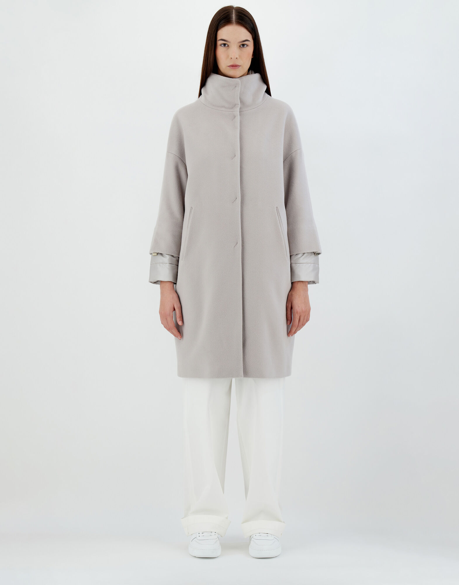 レディース BUSINESS CASHMERE & NYLON ULTRALIGHT コート