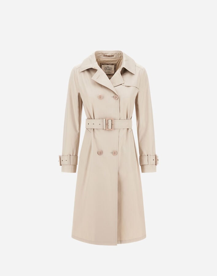 Herno TRENCH COAT IN DELON AND MONOGRAM Chantilly IM000183D13218Z1985