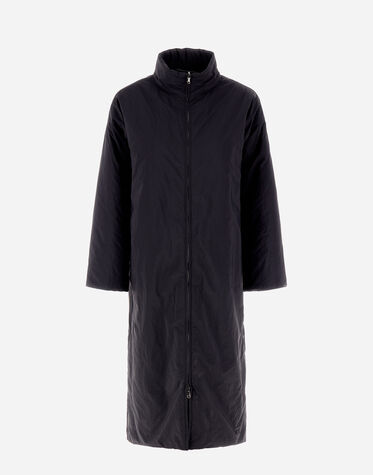 レディース ソフトタッチ＆エコアージュ リバーシブルコート ブラック  