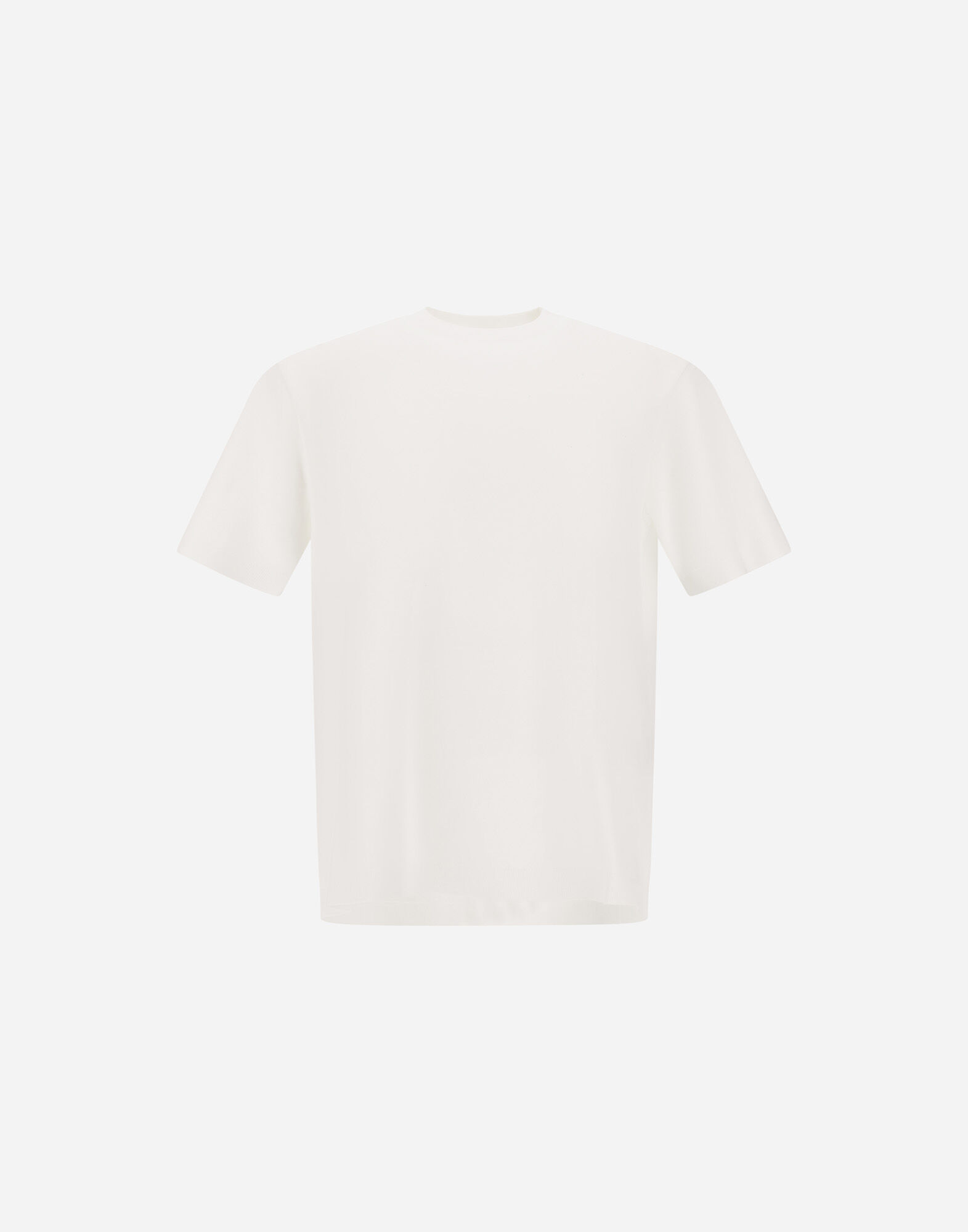 メンズ ジャージー ニット エフェクト Tシャツ ホワイト | Herno