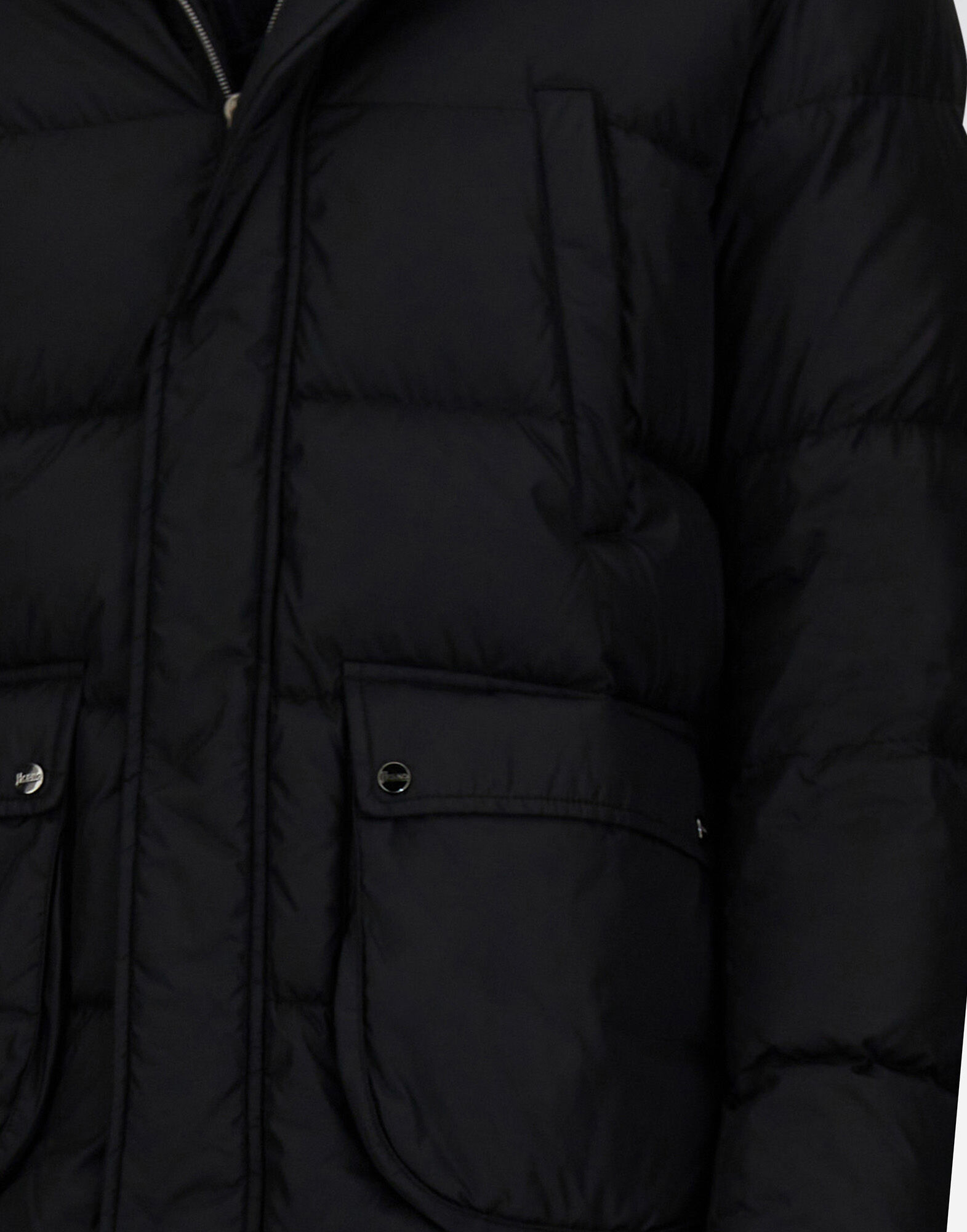 メンズ ナイロンシャモニー ボンバージャケット ブラックエスプレッソ