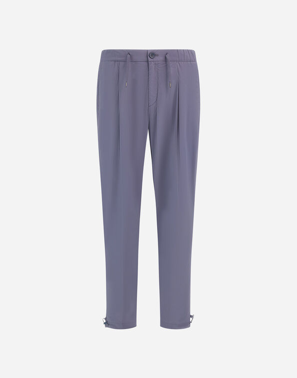 Herno RESORT TROUSERS IN LIGHTWEIGHT STRETCH NYLON Light Blue PT00002UR12431SZ9122