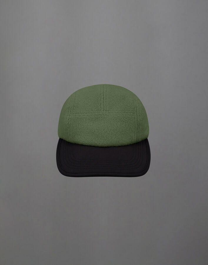 Herno LAMINAR POLAR FLEECE AND EXTRA LIGHT STRETCH PADDED HAT Green BER0005XL500827420