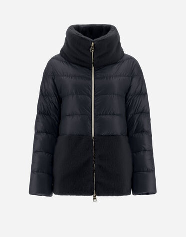 レディース ナイロンウルトラライト レディ ケープ ブラック | Herno  