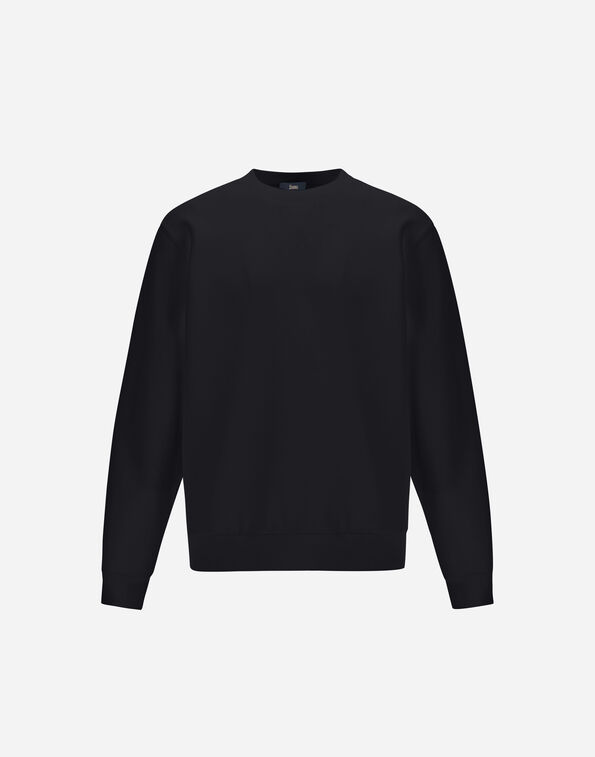 Herno SMOOTH DOUBLE JERSEY SWEATSHIRT Black JG000250U560329300