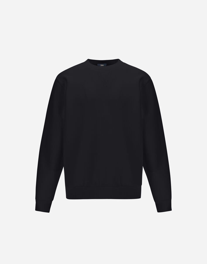 Herno SMOOTH DOUBLE JERSEY SWEATSHIRT Black JG000250U560329300