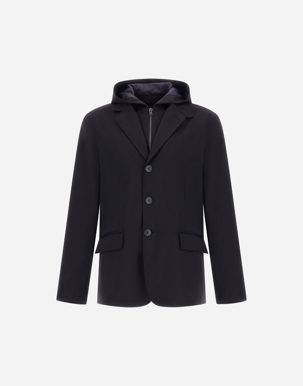 Herno BLAZER IN LIGHTWEIGHT DIAGONAL Blue GA000206U126509210
