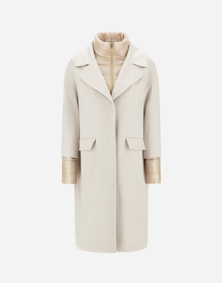 Herno PURE CASHMERE AND NYLON ULTRALIGHT COAT Chantilly GC000528D381261985