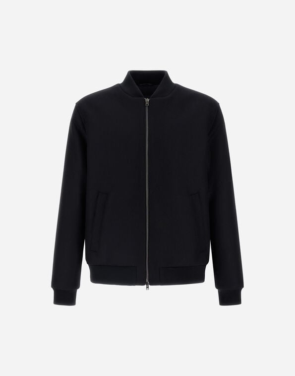 EASY WOOL BOMBER JACKET Herno Herno EASY WOOL BOMBER JACKET Black GI000560U33432R9300