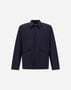 Herno RESORT LIGHT STRETCH NYLON AND LIGHT CORDUROY SHACKET Blue GI00069UR12431SZ9201