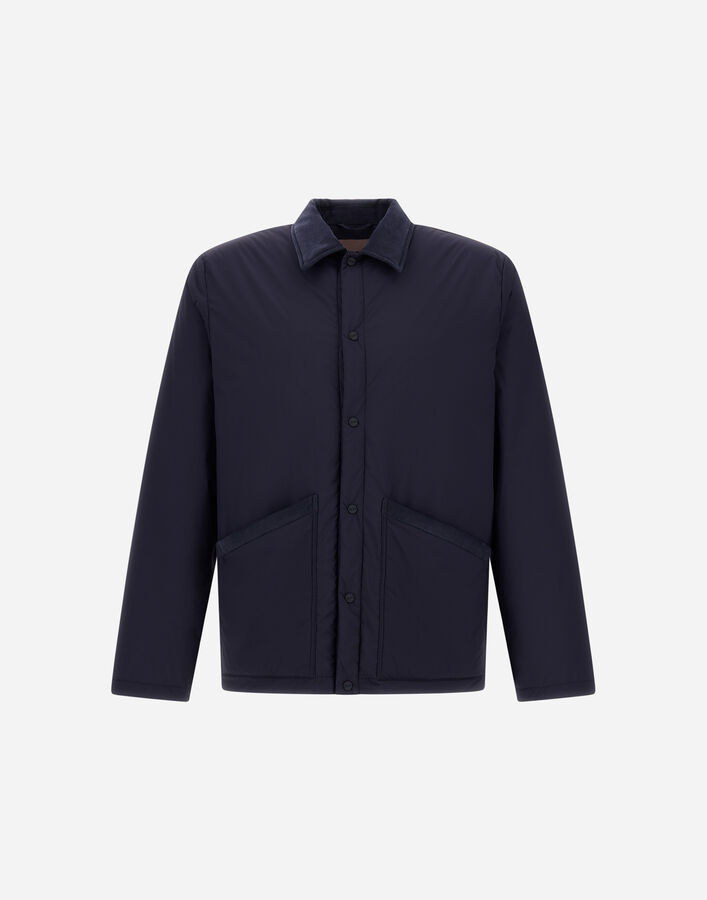 RESORT LIGHT STRETCH NYLON AND LIGHT CORDUROY SHACKET Herno Herno RESORT LIGHT STRETCH NYLON AND LIGHT CORDUROY SHACKET Blue GI00069UR12431SZ9201
